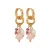 Label Kiki gold plated oorbellen Niva