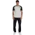 SikSilk Heren Logo Crew Neck Raglan T-Shirt (Ecru/Zwart)