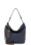 Emily & Noah Schoudertas ‘Elke’  donkerblauw / bruin