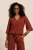 Studio Anneloes Odette Top 14028 T-shirt Korte Mouw 3301 Rust