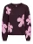 Only Onlbootle Ls Flower O-neck Knt 15361111 Trui Fig Flower/cyclamen