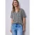 Street One Dames Blouse met korte mouwen en omslag in Blauw
