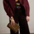 Manfield suède crossbody tas bruin