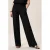 Miss Etam denim wide leg regular waist broek zwart