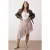 Trendyol Curve Dames Meerkleurig Dierenprint Midi Asymmetrisch Grote maten Rokken