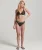 Elastische Triangelbikinitop Bruin