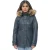 Dames lederen parka jas met capuchon-Putian