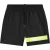 Malelions Men Captain Swim Shorts | Black/Bright Green
