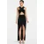 Marcell von Berlin Women‘s Draped Velvet Devorée Dress Black 099