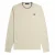 Fred Perry Herenpolo met dubbele kraag en lange mouwen (Havermout)