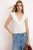 TRENDYOLMİLLA Dames Ecru Effen Mouwloos Getailleerd Blouses