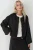 Volledig ritssluiting Oversized Textuur Bomberjack