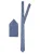 Finshley & Harding London Stropdas  royal blue/koningsblauw / lichtblauw / donkerblauw