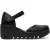 Fly London Dames Zwarte BISO305FLY Wedges Sandalen Espadrille Band Hakken