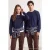 TRENDYOL MAN Heren Donkerblauw Slogan Lang Oversized Sweatshirts
