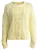 LIKS. Munich Trui ‘Pullover Zopfmuster’  citroengeel