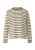COMMA Shirt  olijfgroen / wit