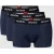 HUGO Boxershort met labeldetails in een set van 3 stuks