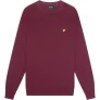Lyle & Scott bordeauxrode trui met merklogo