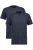 RAGMAN Regular Fit T-Shirt ronde hals Dubbel pak marine, Effen