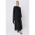 Trendyol Modest Dames Zwart Effen Maxi Lang Stijlvol/Avond Recht Modest Avond Jurken