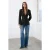TRENDYOLMİLLA Dames Zwart Effen Lang Getailleerd Blazers