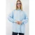 Oversized Geweven Lange Blouse met Shirtkraag
