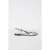 Moschino Goatskin Ballerina Silver