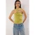 TRENDYOLMİLLA Dames Groen Effen Mouwloos Getailleerd Blouses