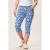 Miss Etam slim regular waist capri blauw