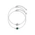 Geboortesteen armbanden – Zilver, kristal en groen