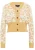 Faina Vest Dames Wol Wit Licht Camel