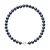 Armband Parels van het water Rank Sweet Ronde 5-6mm Black 925