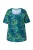 Ulla Popken Shirt  blauw / marine / groen