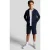 Lyle & Scott jongens Loopback katoenen hoodie met volledige rits – marineblauw