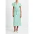 French Connection Abstract Green Printed Midi Dress Minted Green