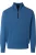 Redmond Casual Half-Zip Sweater blauw, Effen