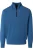 Redmond Casual Half-Zip Sweater blauw, Effen