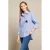 LOLALIZA gestreepte blouse met glitters – blauw