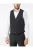 Pierre Cardin Hugo Vest zwart, Effen