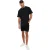 Threadbare Gebreid Normaal T-shirt Zig Zag Heren (Zwart)