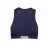 Puma niet-voorgevormde crop bikinitop donkerblauw