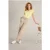 White Stuff Nelly Notch Neck Tee Yellow Printed