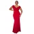 Damesjurk met plooi Goddiva Bardot Maxi