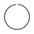 Rank ketting PRINCESS zoetwaterparels Round 7-8 mm Sluiting Black Luxury 18K White Gold