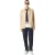 Pretty Green Herenoverhemd met patroon en voorzak (Zand)