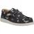 HEYDUDE Wally Stars n Skulls 100% Katoenen Heren Zwarte Bootschoenen