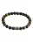 True Rebels Armband  bruin / donkergeel / zwart / zilver