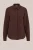 WE Fashion – Dames blouse met fijne structuur – Regular fit – Roestbruin –
