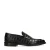 Black Label leren loafers met croco print zwart